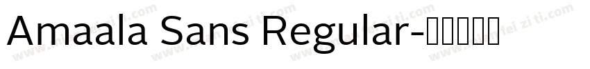 Amaala Sans Regular字体转换